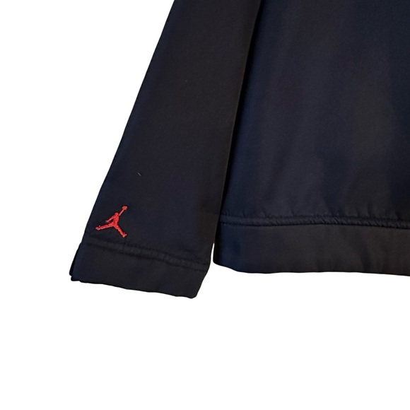 Nike Air Jordan Boys Black Soft Shell Full Zip Mid Weight Jacket Size 6 Medium - Picture 8 of 14